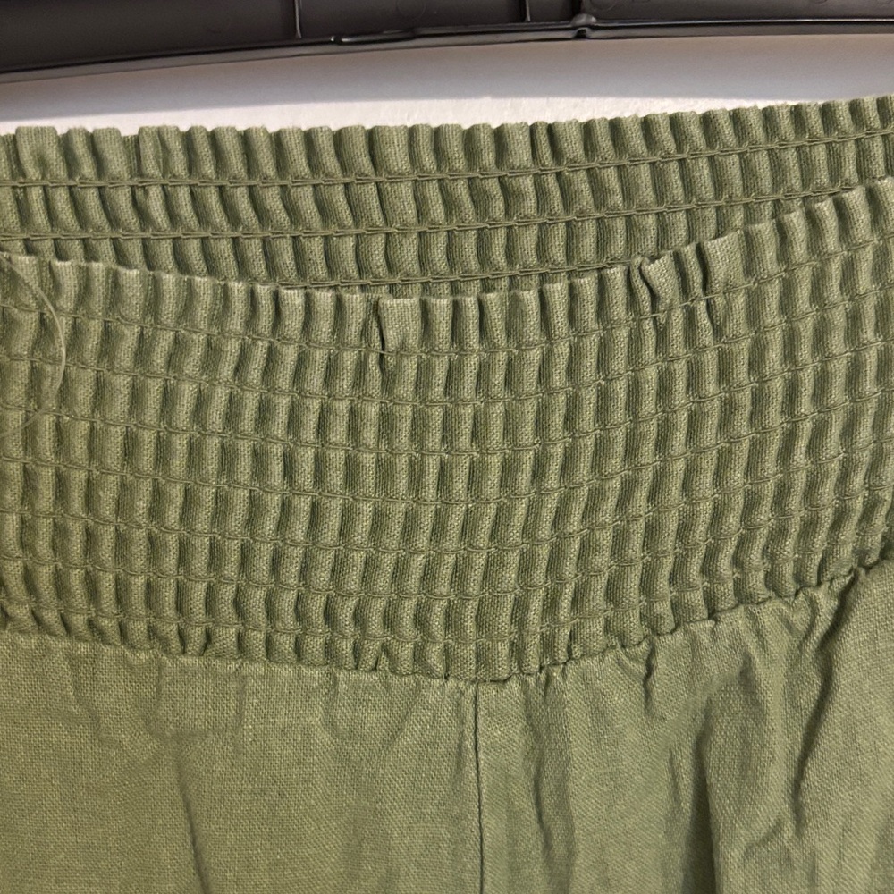 Love Tree Sage Green Textured Pants - Picture 3 of 4